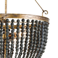 Southern Living Fabian Wood Bead Chandelier