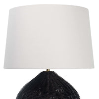 Coastal Living Georgian Table Lamp Black