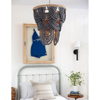 Southern Living Lorelei Wood Bead Chandelier