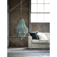 Malibu Chandelier Weathered Blue