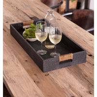 Logia Rectangle Tray Small Grey