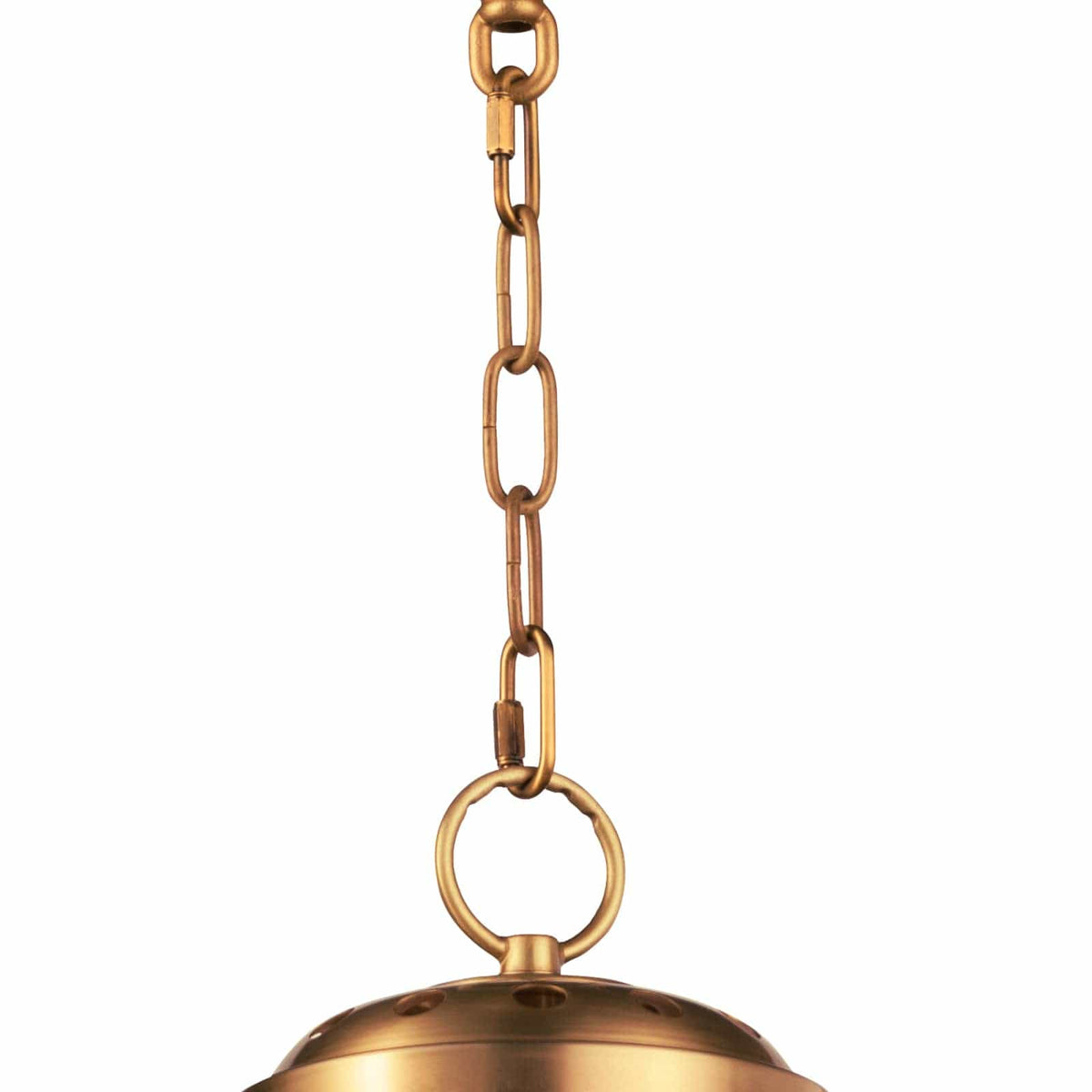 Southern Living Natural Brass Globe Pendant