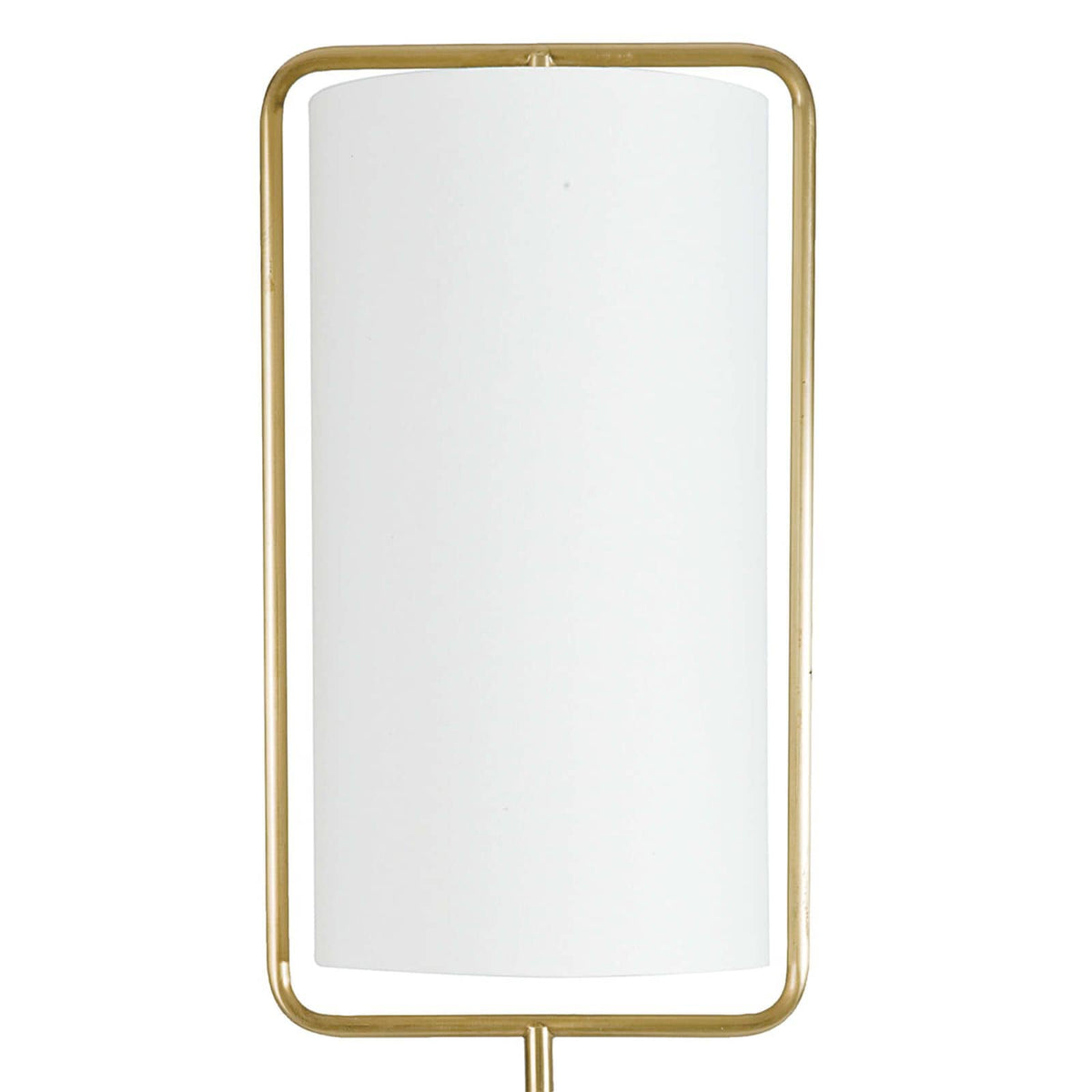 Geo Rectangle Table Lamp Natural Brass