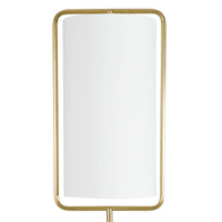 Geo Rectangle Table Lamp Natural Brass