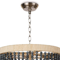 Milos Dark Blue Beaded Chandelier