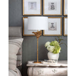 Monet Table Lamp Antique Gold Leaf