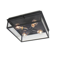 Sydney Outdoor Flush Mount Black