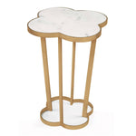 Clover Table Natural Brass
