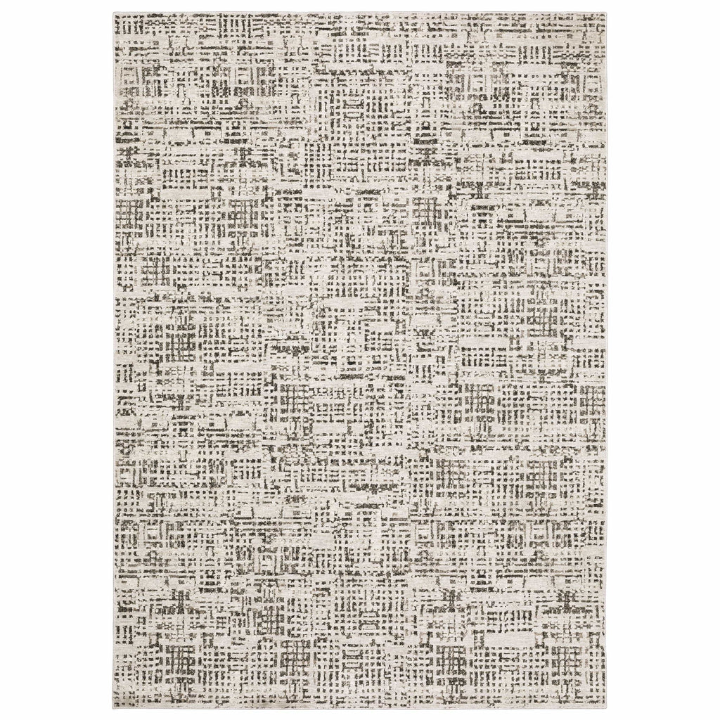 Nebulous Ivory Abstract Casual Rug