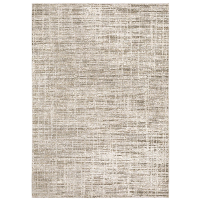 Nebulous Beige & Ivory Abstract Rug