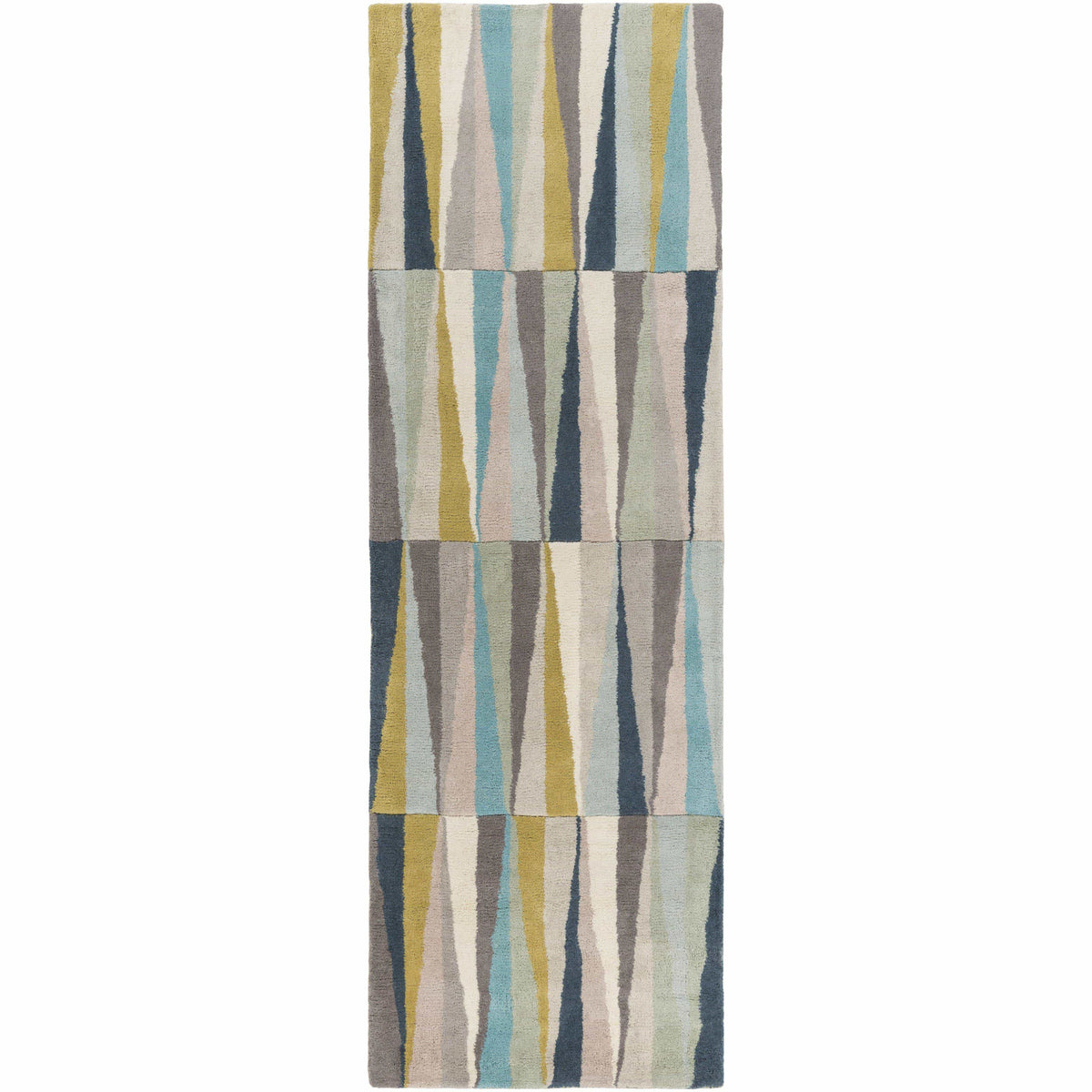 Oasis Geometric Multicolor Wool Rug