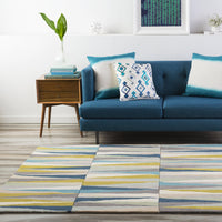 Oasis Geometric Multicolor Wool Rug