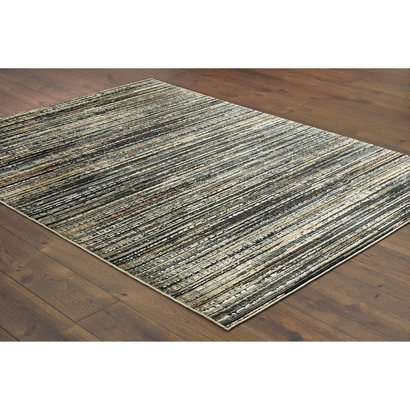 Bowen Black Multi-Colored Abstract Rug