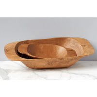 Small Natural Wooden Dough Bowl