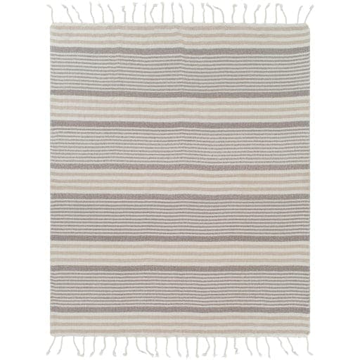 Treasure Ivory and Taupe Woven Blanket