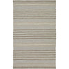 Thebes Gray Striped Wool & Jute Rug