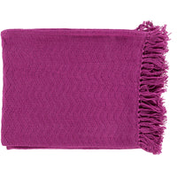 Thelma Magenta Cotton Throw