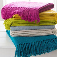 Thelma Magenta Cotton Throw