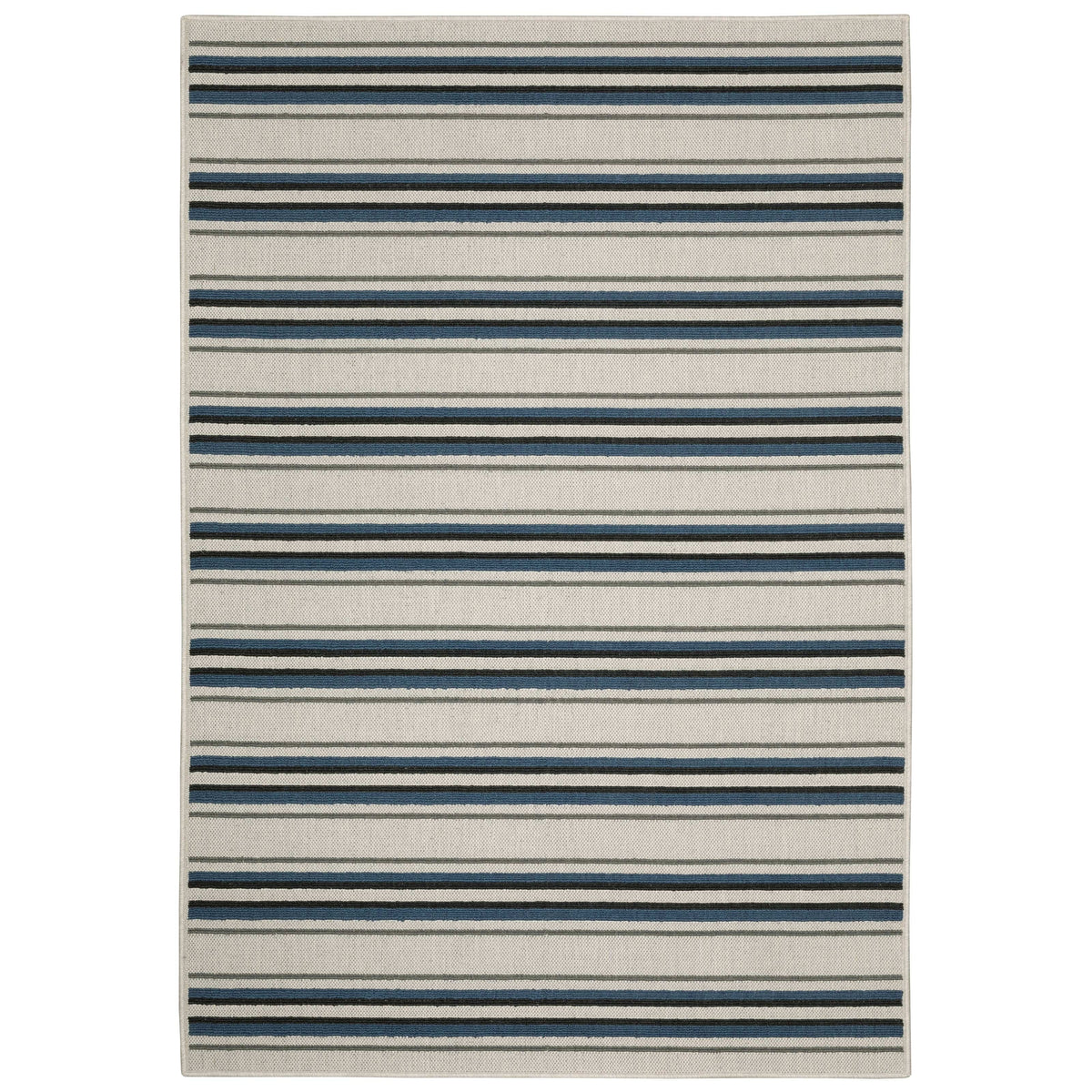 Torrey Beige & Blue Outdoor Rug