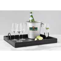 Barcelona Black Rectangle Tray