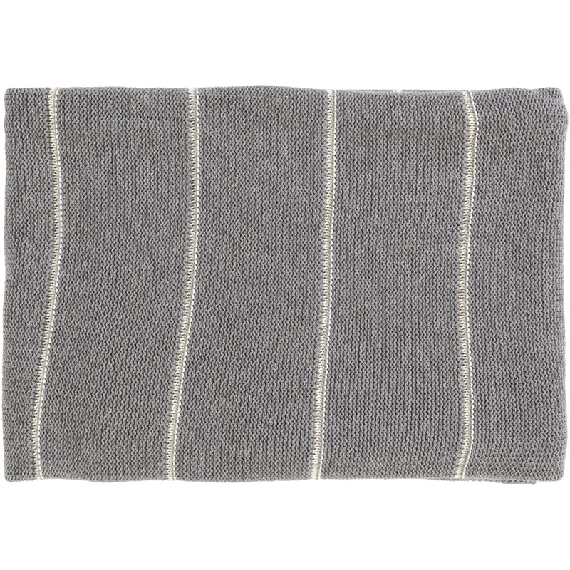 Torsten Hand Knitted Gray Blanket