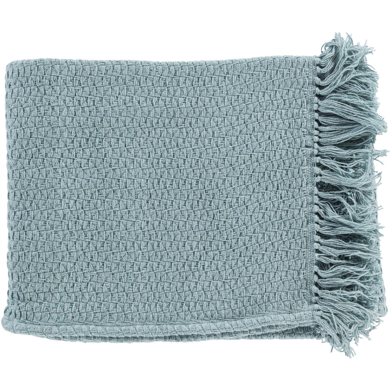 Tressa Aqua Woven Blanket