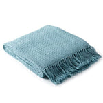 Tressa Aqua Woven Blanket