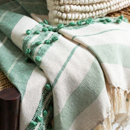 Yemaya Mint Woven Blanket