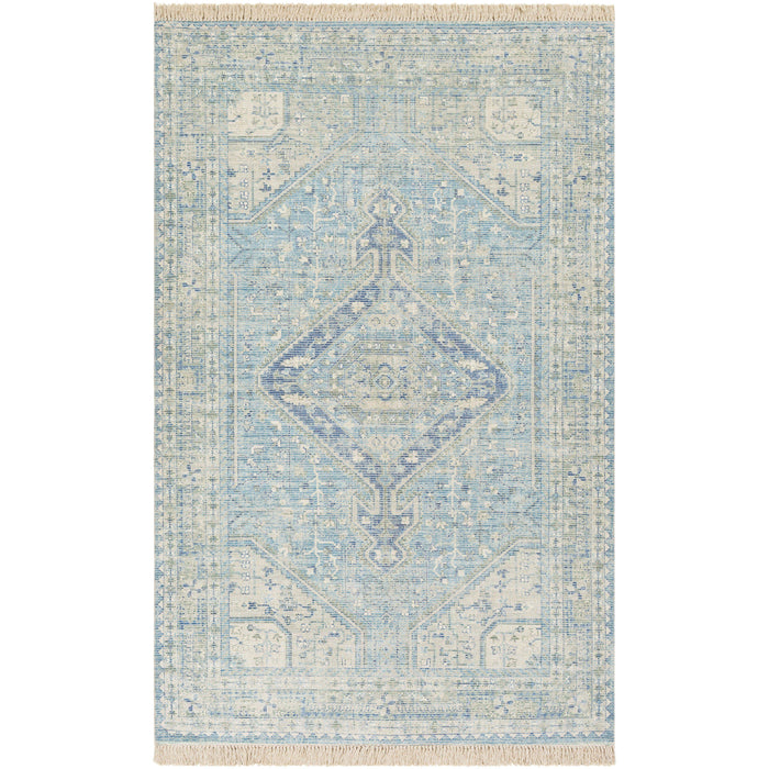 Zainab Sky Blue Hand Woven Rug